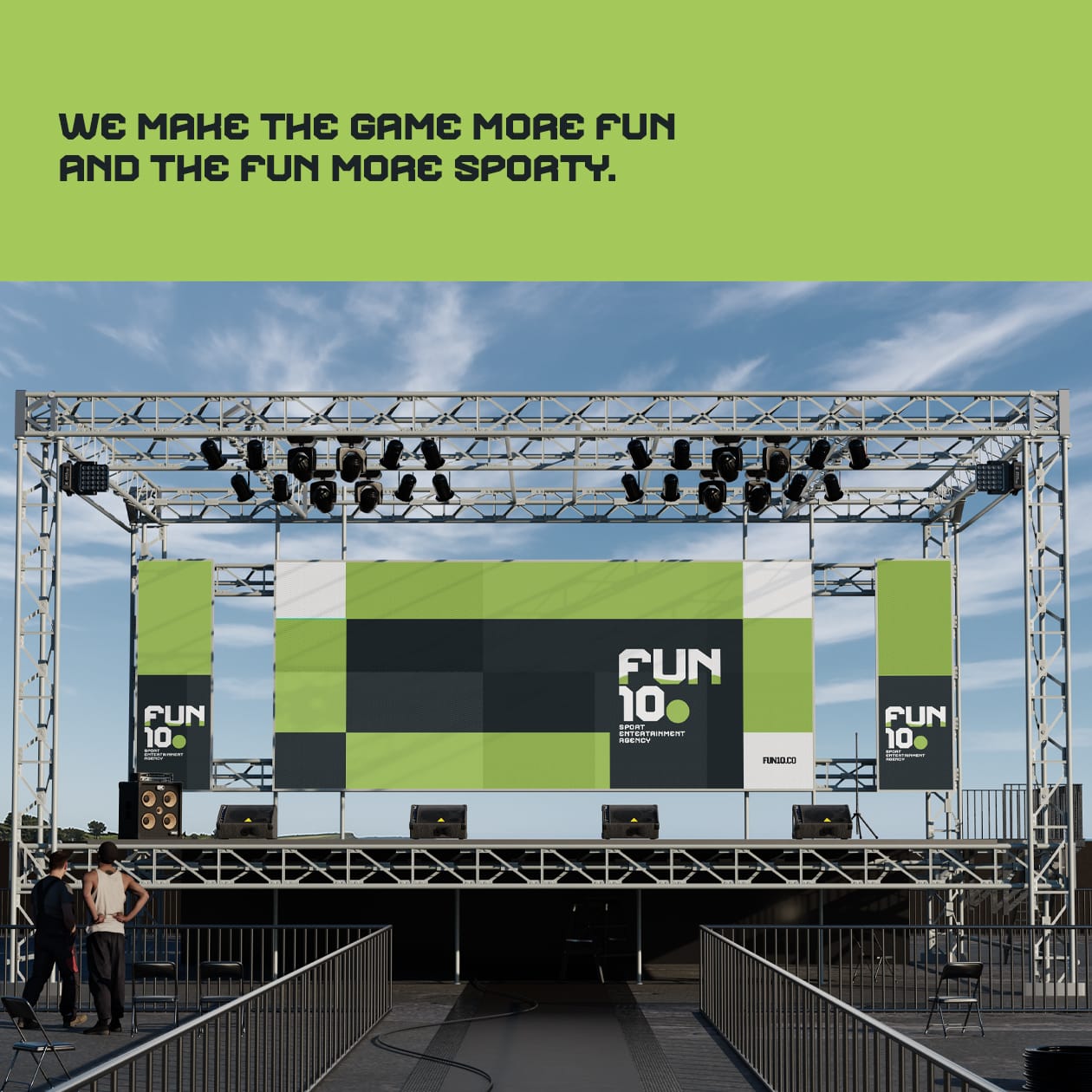 Fun10. Spor Etkinlik Ajansı organizasyon sahne kurulumu