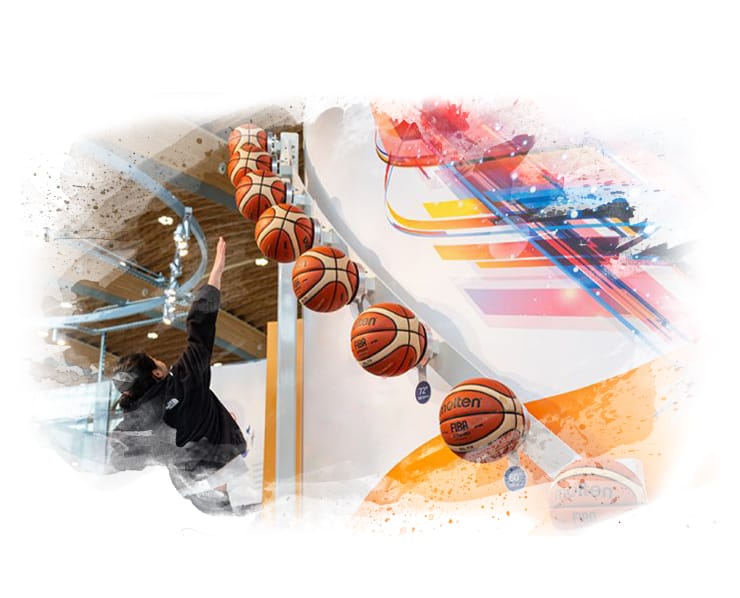 Oyuncuların, kademeli olarak artan yüksekliklerde asılı duran toplara zıplayarak erişebildikleri en tepe noktaya dokunmayı hedefledikleri bir oyundur.